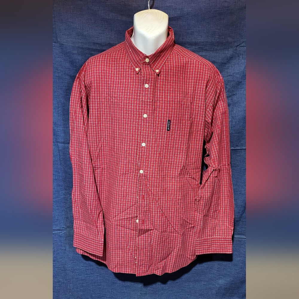 Chaps Ralph Lauren  red button-down shirt size XXL